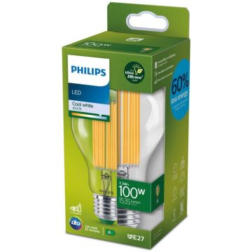 LED-pære FILAMENT Philips A60 E27/7,3W/230V 4000K