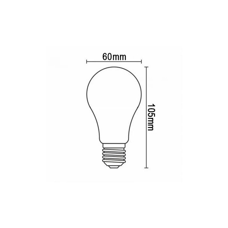 LED-pære FILAMENT SHAPE A60 E27/4W/230V 1800K gul