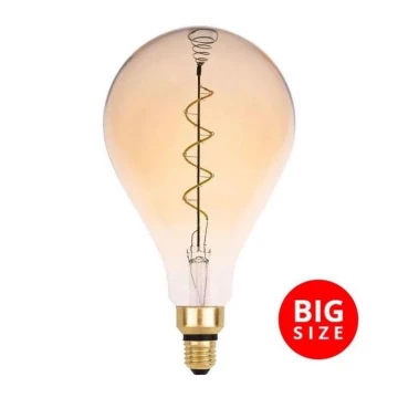 LED-pære FILAMENT SPIRAL VINTAGE A165 E27/4W/230V 2000K