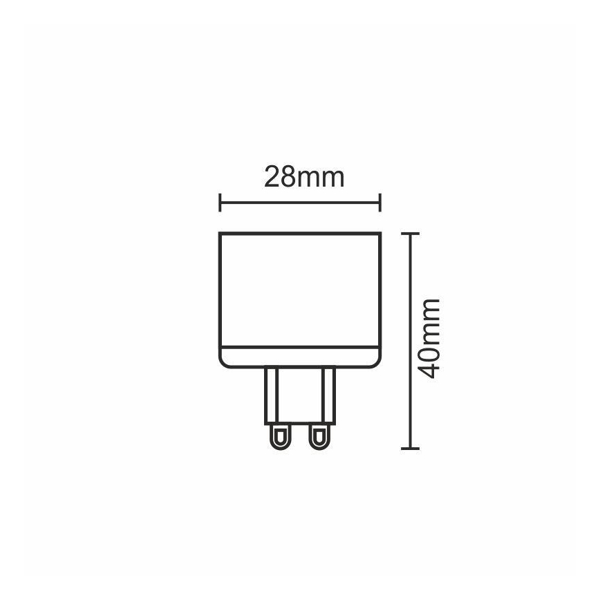 LED pære G9/5W/230V 2800K