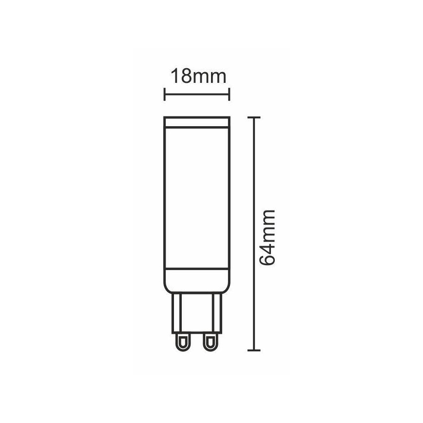 LED-pære G9/7W/230V 6000K