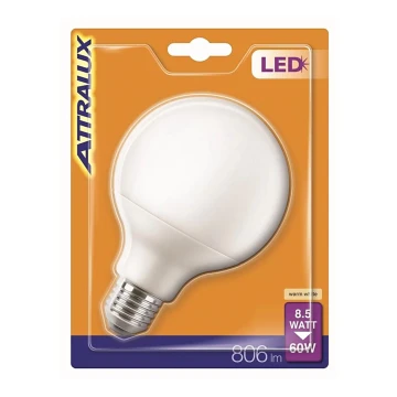 LED-pære G95 E27/8,5W/230V 2700K - Attralux