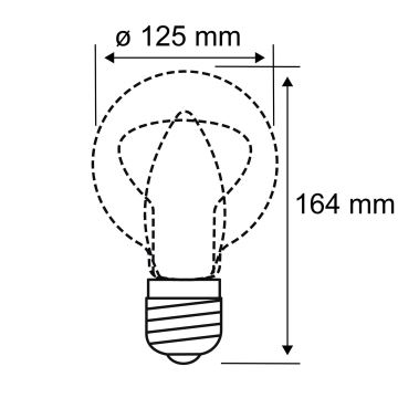 LED-pære INNER G125 E27/3,5W/230V 1800K - Paulmann 28882