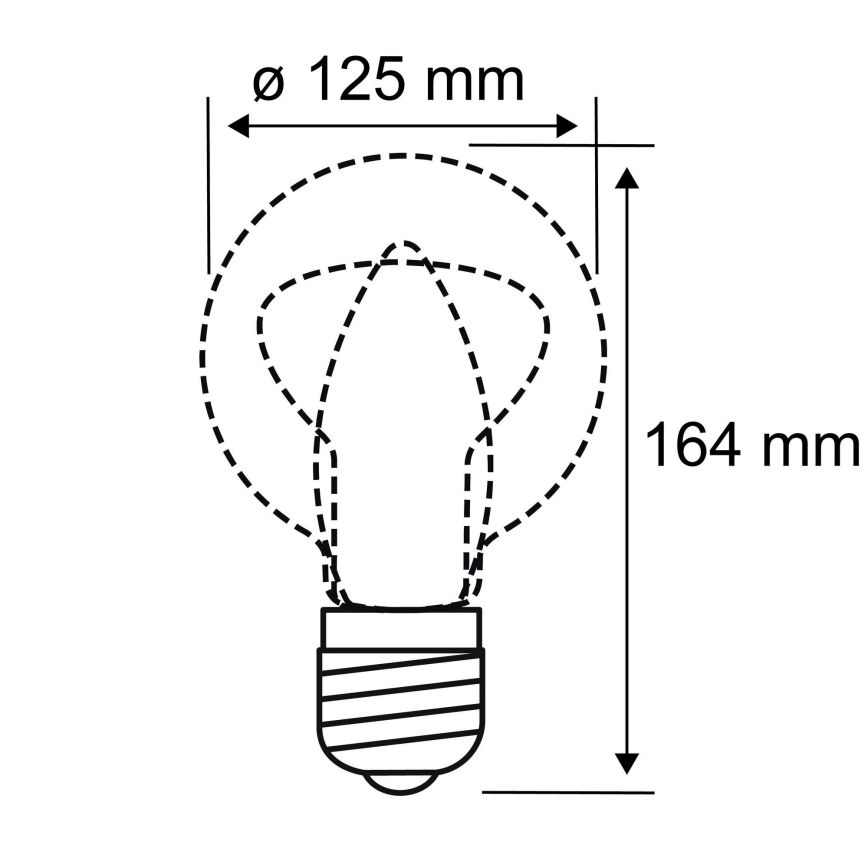 LED-pære INNER G125 E27/3,5W/230V 1800K - Paulmann 28882