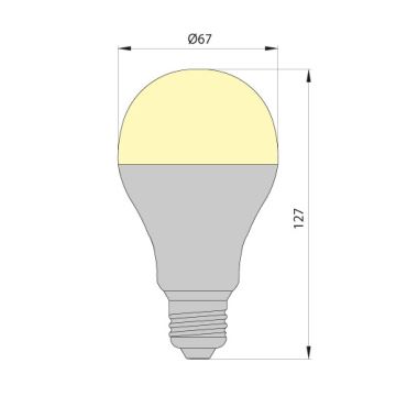 LED-pære LEDSTAR ECO E27/12W/230V 3000K