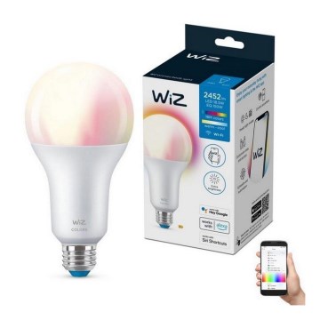 LED-pære med RGBW-farver dæmpbar A80 E27/18,5W/230V 2200-6500K CRI 90 Wi-Fi - WiZ