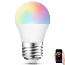 LED-pære med RGBW-farver dæmpbar G45 E27/6,5W/230V 2700-6500K Wi-Fi - Aigostar