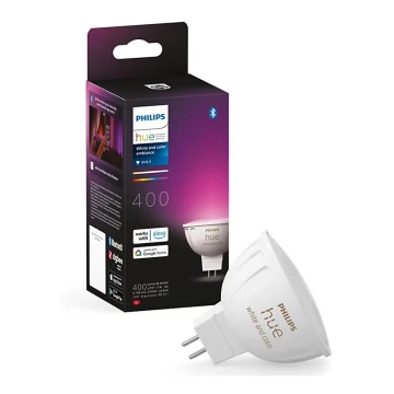 LED-pære med RGBW-farver dæmpbar Philips Hue White And Color Ambiance GU5,3/MR16/6,3W/12V 2000-6500K