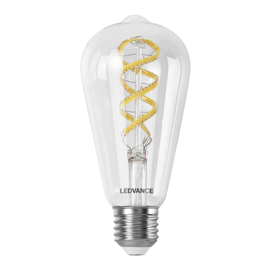 LED-pære med RGBW-farver dæmpbar SMART+ FILAMENT EDISON ST64 E27/4,8W/230V 2700-6500K Wi-Fi - Ledvance