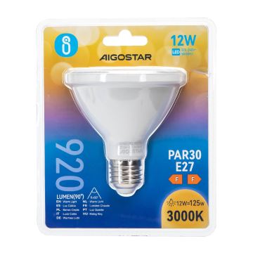 LED-pære PAR30 E27/12W/230V 3000K - Aigostar