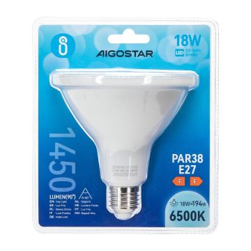 LED-pære PAR38 E27/18W/230V 6500K - Aigostar