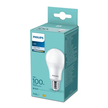 LED-pære Philips A60 E27/13W/230V 4000K