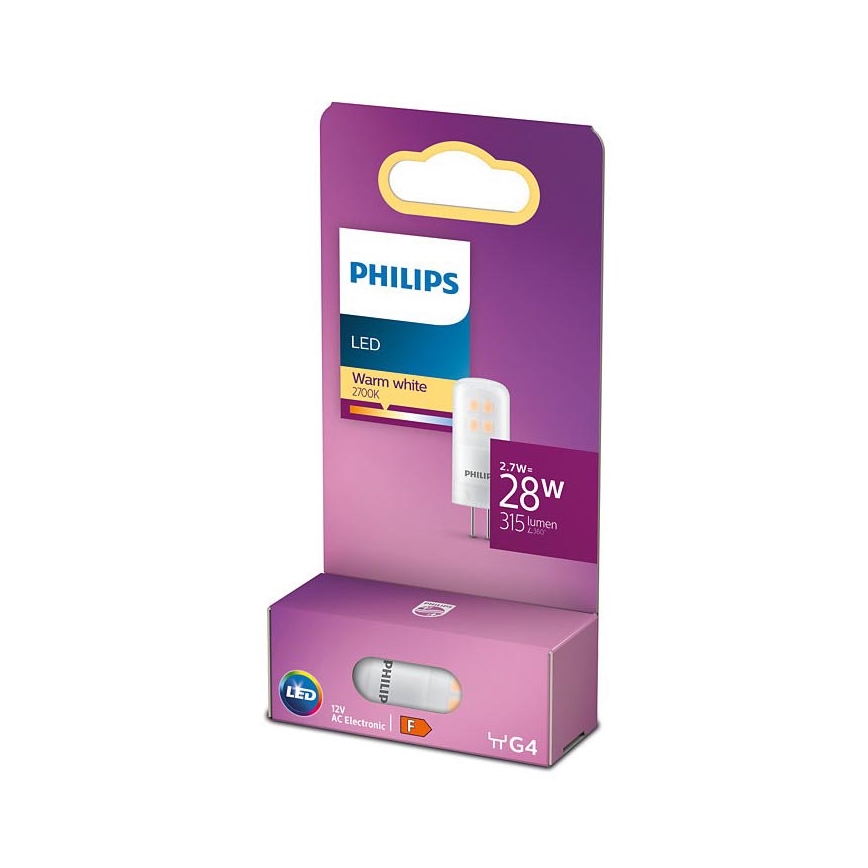 LED-pære Philips G4/2,7W/12V 2700K