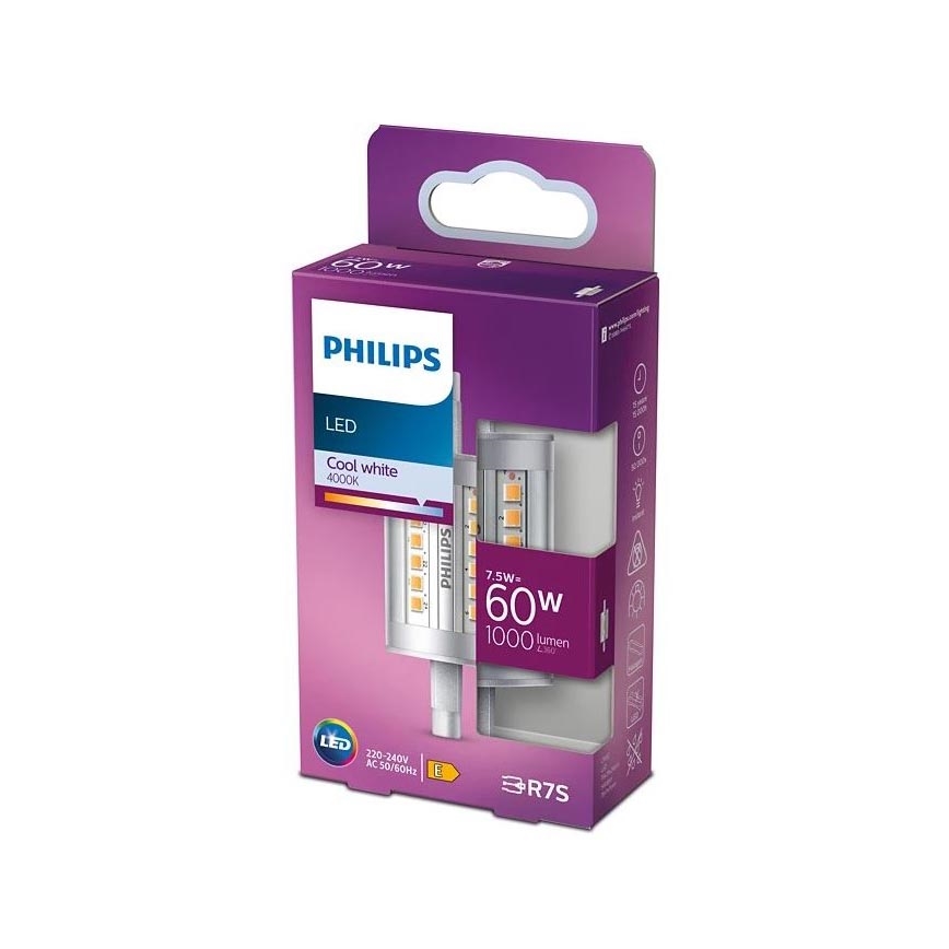 LED-pære Philips R7s/7,5W/230V 4000K 78 mm