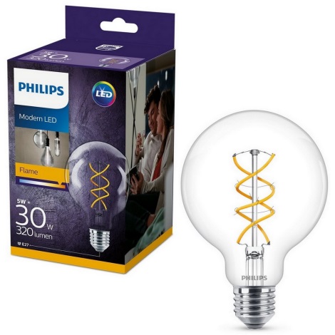 LED-pære Philips VINTAGE G95 E27/5W/230V 2200K