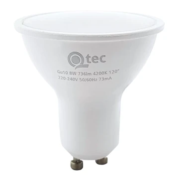 LED-pære Qtec GU10/8W/230V 4200K