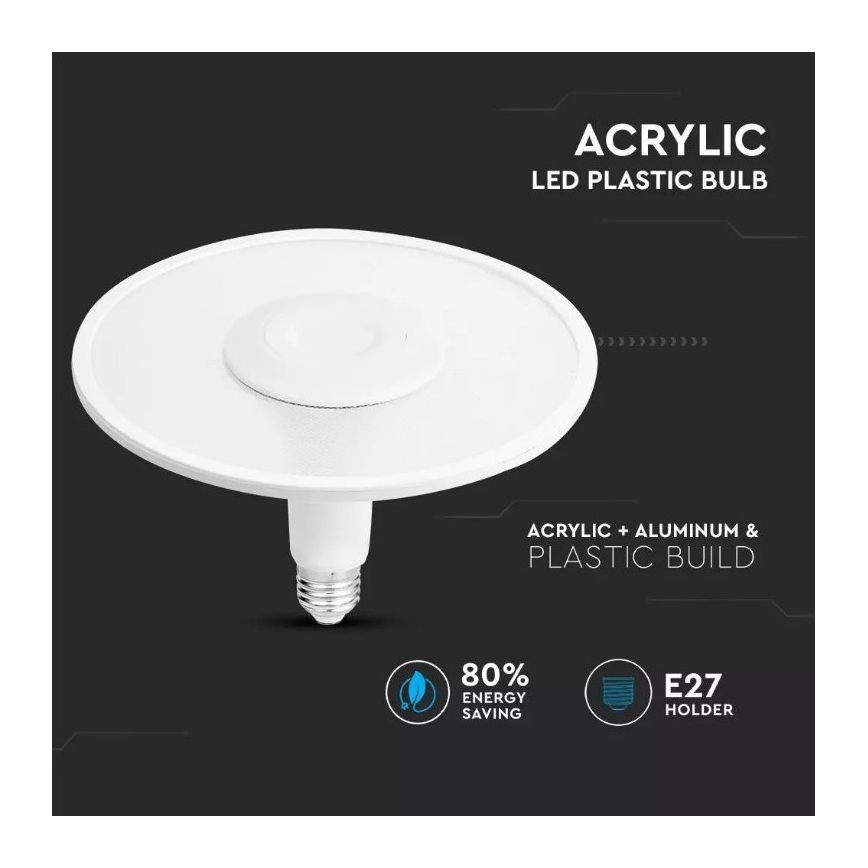 LED-pære SAMSUNG CHIP UFO E27/18W/230V 120° 6400K