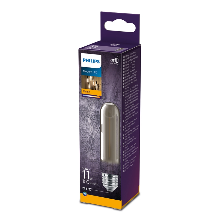 LED-pære SMOKY VINTAGE Philips T32 E27/2,3W/230V 1800K