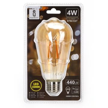 LED-pære ST64 E27/4W/230V 2200K - Aigostar