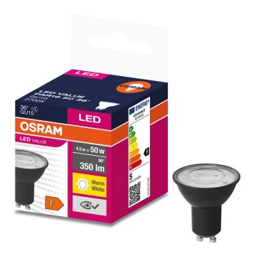 LED-pære VALUE PAR16 GU10/4,5W/230V 2700K 36° - Ledvance