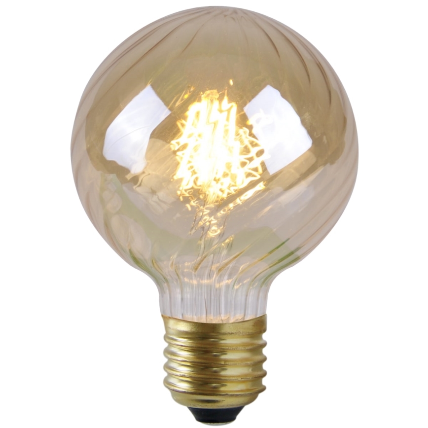 LED-pære VINTAGE AMBER G95 E27/4W/230V 2700K