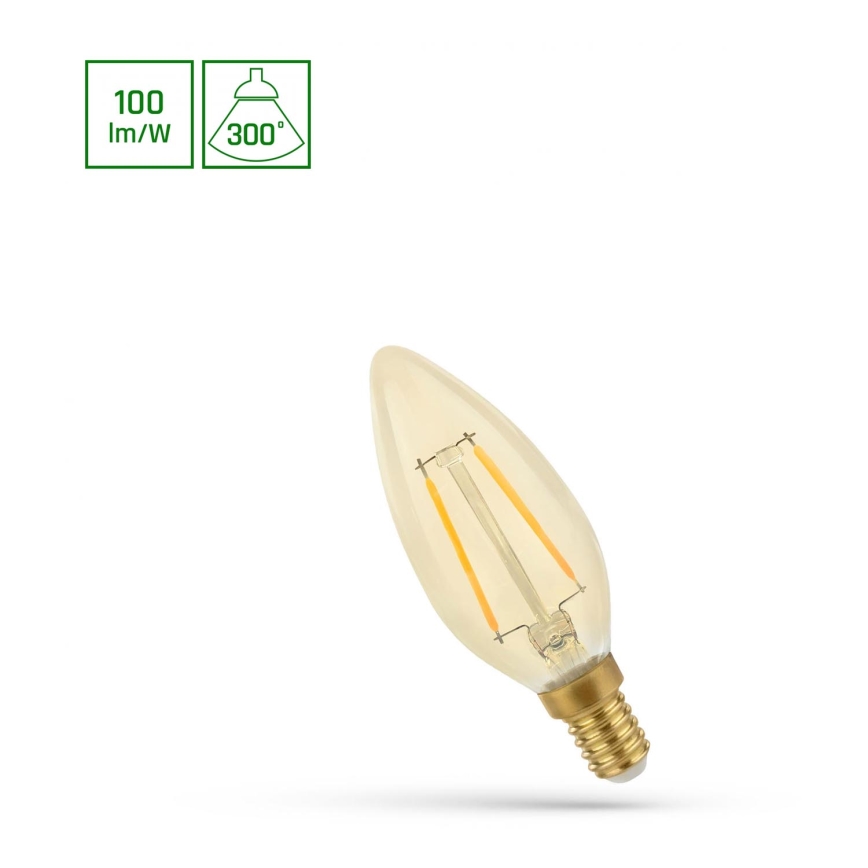 LED-pære VINTAGE C35 E14/5W/230V 2400K