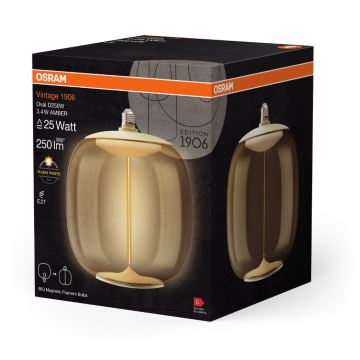 LED-pære VINTAGE FILAMENT E27/3,4W/230V 2700K - Osram