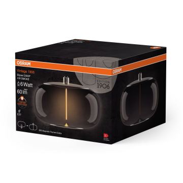 LED-pære VINTAGE FILAMENT E27/4W/230V 2700K røget - Osram