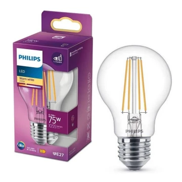 LED-pære VINTAGE Philips A60 E27/8,5W/230V 2700K