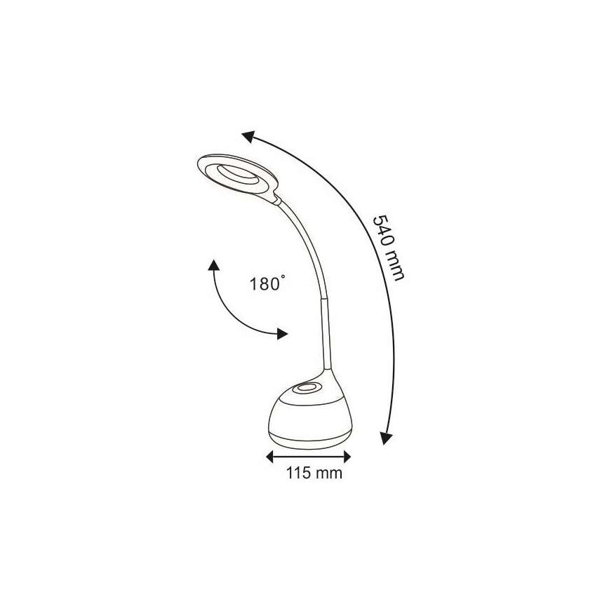 LED RGB bordlampe med touch-funktion dæmpbar GALACTIC LED/5W/230V 1800 mAh