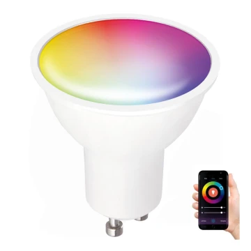 LED RGB Smart-pære dæmpbar GU10/5W/230V 2700-6500K Wi-Fi Tuya