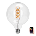 LED RGBW Lyspære FILAMENT G125 E27/4,9W/230V 2700K - Aigostar