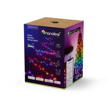 Nanoleaf - LED RGBW Udendørs julekæde ESSENTIALS 250xLED 2x10m 2700-6500K Wi-Fi IP44