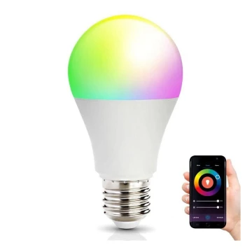 LED smart pære dæmpbar RGB-farver E27/14W/230V 2700-6500K Wi-Fi Tuya