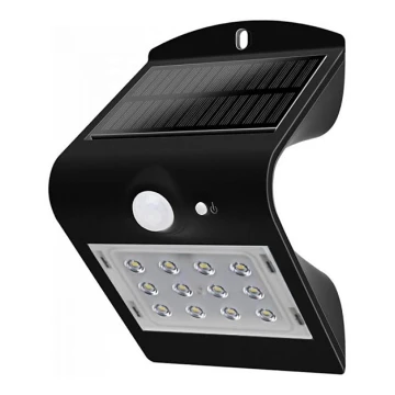 LED solcelle væglampe med sensor LED/1.5W/3,7V IP65