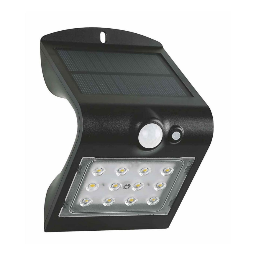 LED solcelle væglampe med sensor LED/1,5W IP65