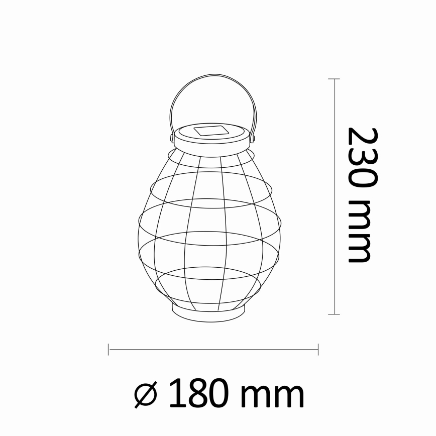 LED solcellelampe KOGE LED/1,2V IP44