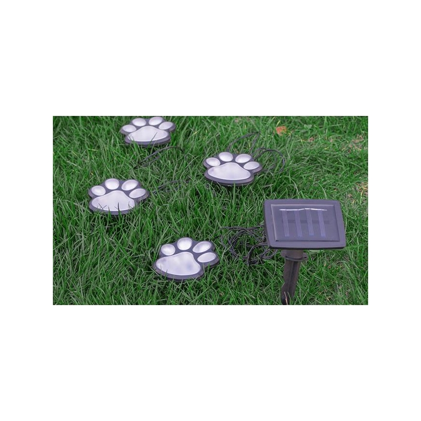 LED solcellelampe LED/0,14W/2V IP44 paws