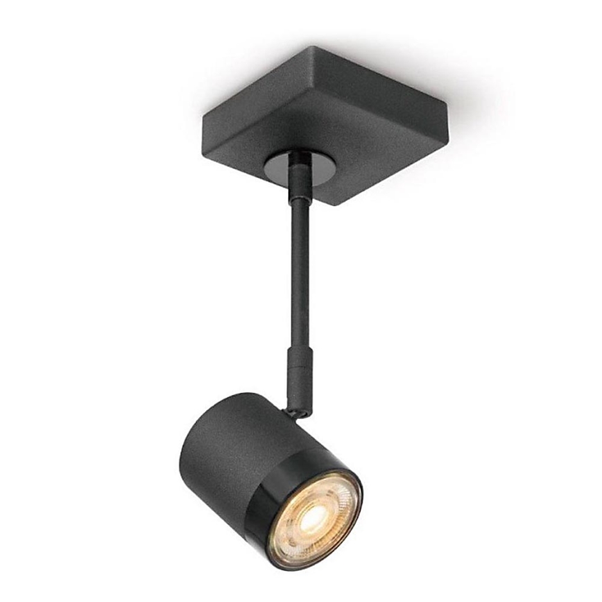 LED spotlampe dæmpbar MANU 1xGU10/5,8W/230V sort