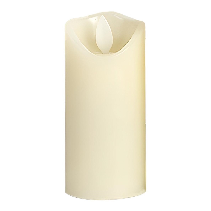 LED stearinlys LED/2xAA varm hvid 12,5 cm