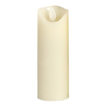 LED stearinlys LED/2xAA varm hvid 17,5 cm