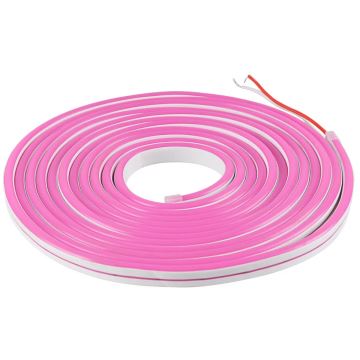 LED strip NEON 5 m LED/40W/24V lyserød IP65