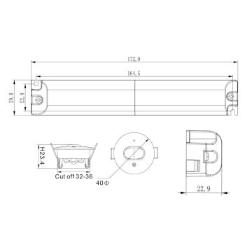 LED til nødsituationer Indbygningslampe GATRION LED/1W/230V 6000K