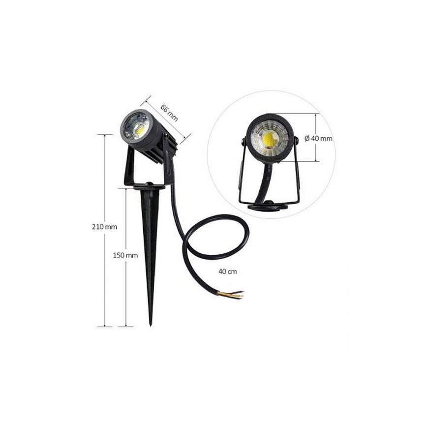 LED udendørsbelysning LED/3W/85-264V IP67