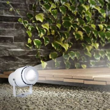 LED udendørslampe LED/12W/100-240V IP65 hvid - grønt lys