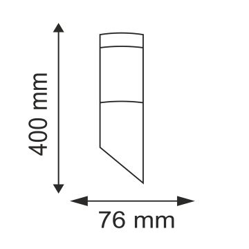 LED udendørslampe LIVIA 1xE27/6W/230V IP44