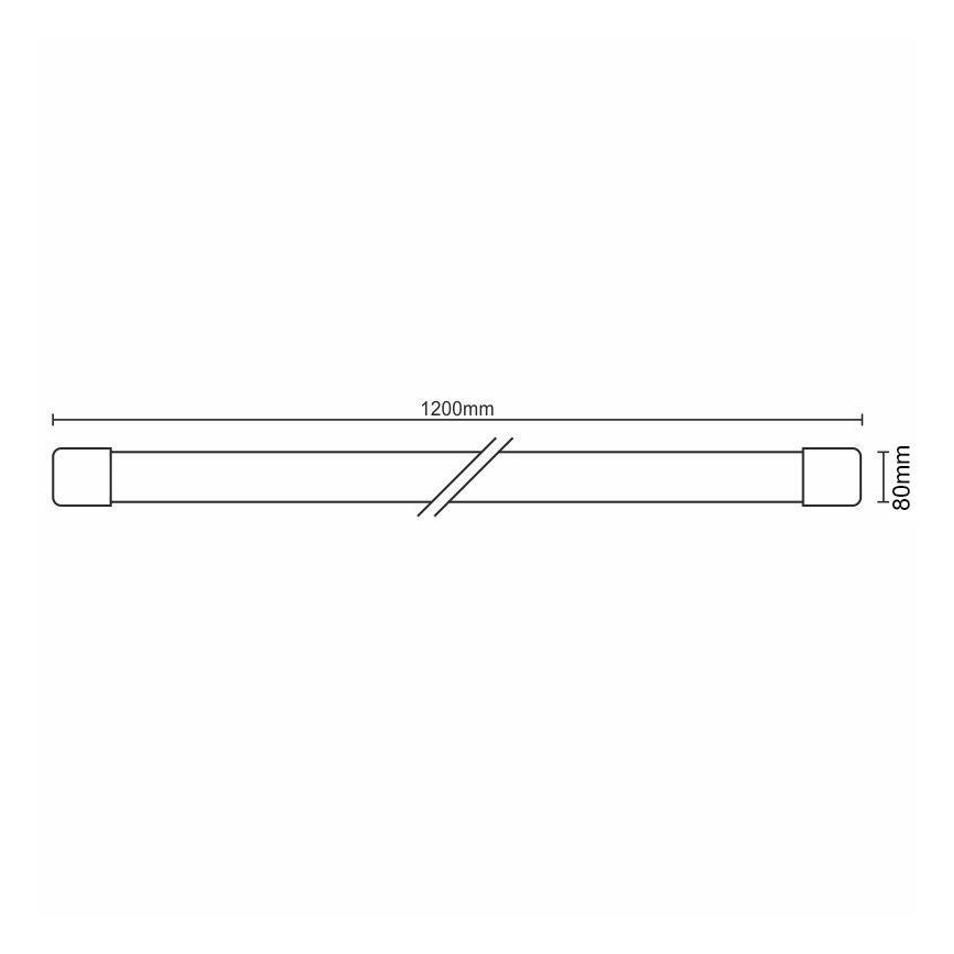 LED underskabslampe dæmpbar LED/40W/230V 3000-6500K Wi-Fi Tuya IP40