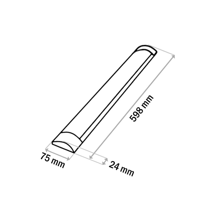 LED underskabslampe QTEC LED/18W/230V 60 cm hvid