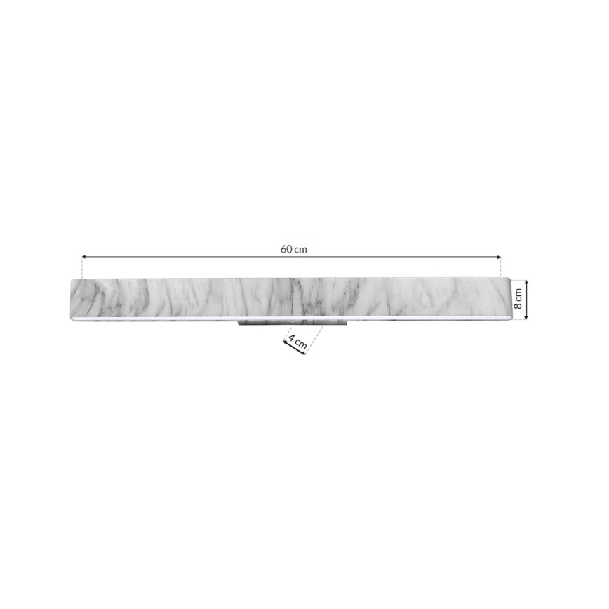LED væglampe PIERCE LED/24W/230V 60 cm hvid/grå
