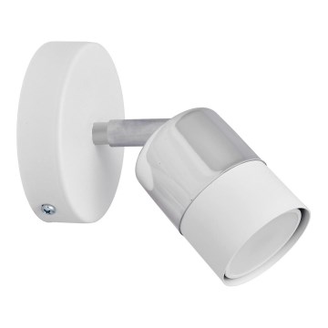 LED vægspot TUBSSON 1xGU10/4,8W/230V hvid/skinnende krom